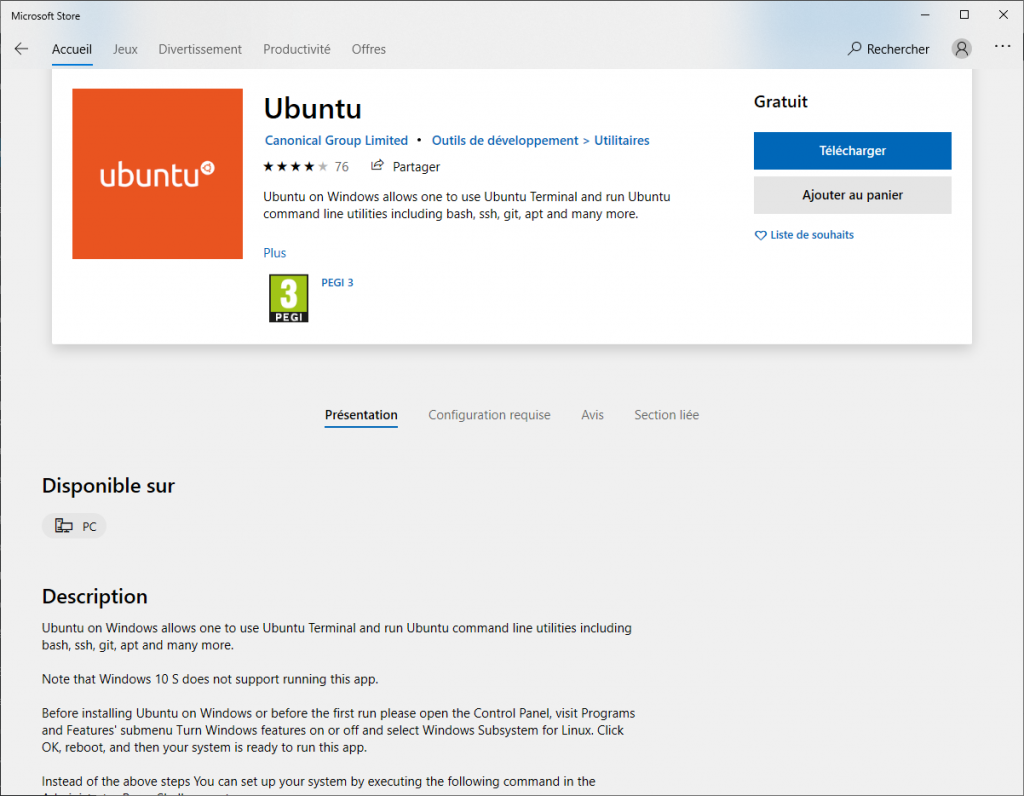 WSL Ubuntu